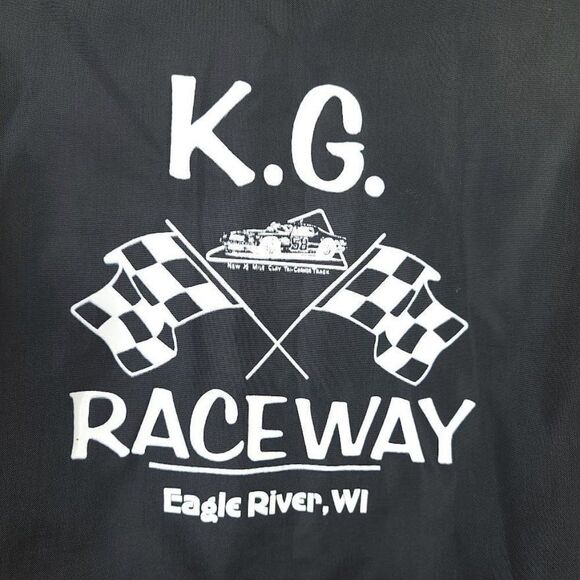 Miller High Life Racing Jacket Vintage 70s KG Raceway Eagle River Wisconsin - Picture 4 of 8